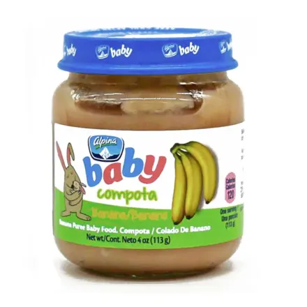 Alpina Baby Compota Banana Frasco x 113 g