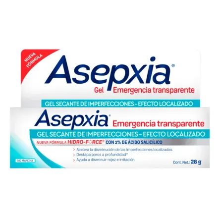 Asepxia Gel De Emergencia Transparente x 28 g