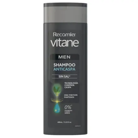 Recamier Vitane Men Shampoo Anticaspa x 400 ml