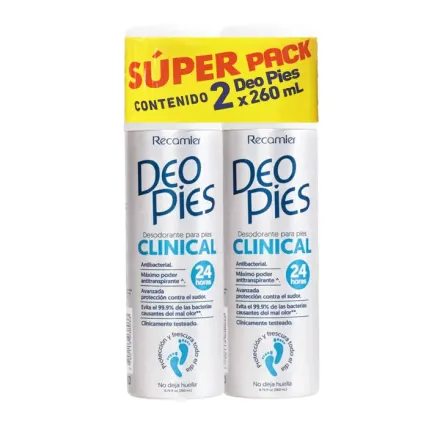 Deo Pies Clinical x 260 ml Pack x 2