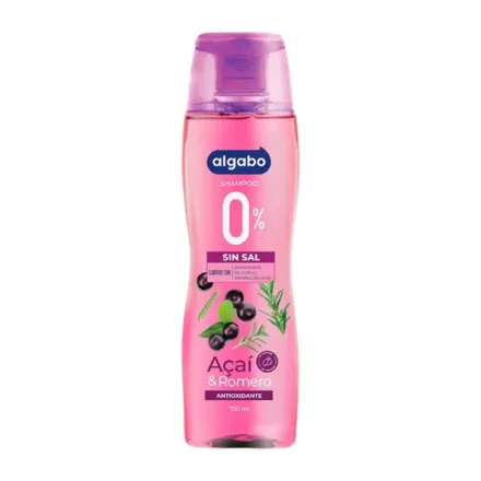 Algabo Shampoo Sin Sal Acai Y Romero x 750 ml