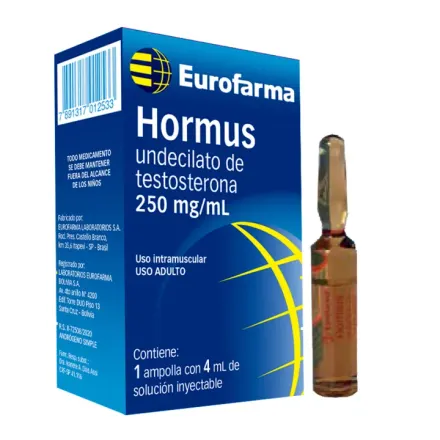 Hormus 1000 mg /4ml Iny x 1 amp Undecanoato De Testosterona