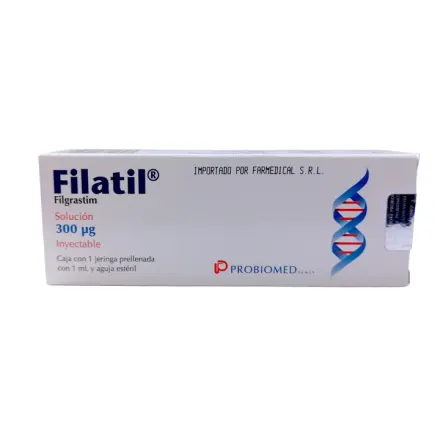 Filatil 300 Ug / ml Iny Sc / Iv x 1 Jeringa Prellenada Filgrastim