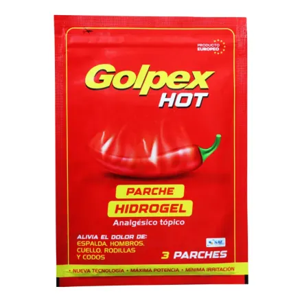 Golpex Hot Hidrogel Parche x sobre -3-