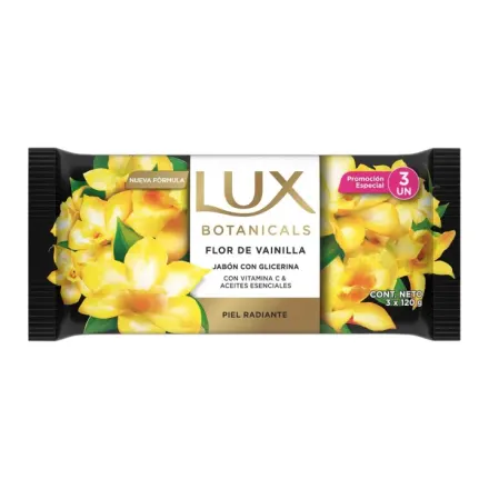 Lux Botanicals Jabon Flor De Vainilla Pack 3 En 1 x 120 g
