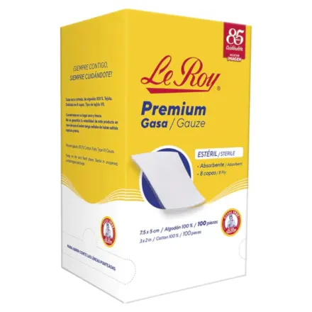 Le Roy Compresa De Gasa Esteril 7.5 x 5 Cm Piezas