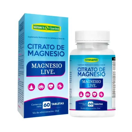 Citrato De Magnesio Live Natures Garden x Frasco <60>