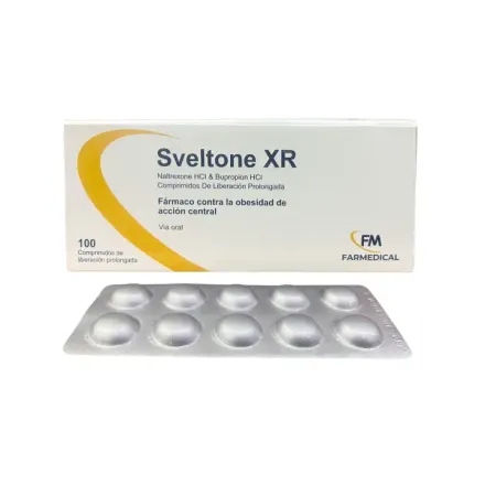 Sveltone XR 8 mg / 90 mg Naltrexona / Bupropion