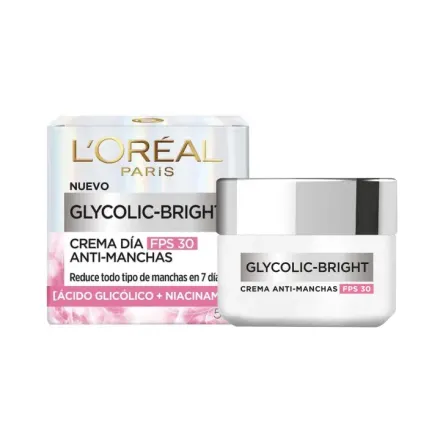 Glycolic Bright Crema De Dia Fps 30 Loreal Paris x 50 ml