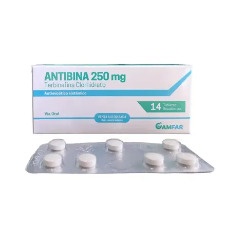 Antibina 250 mg Terbinafina Clorhidrato