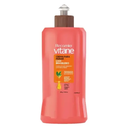 Recamier Vitane Crema Para Peinar Liso Brasilero x 300 g
