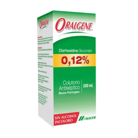 Oralgene 0,12% Solucion x 500 ml Clorhexidina