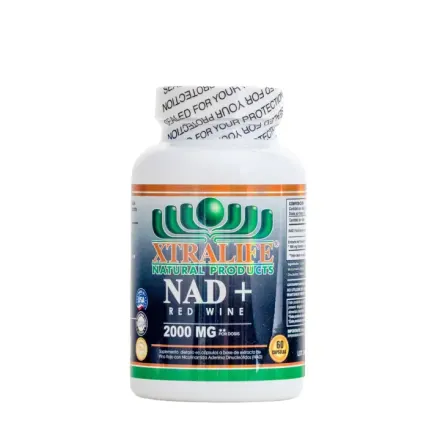Nad + Red Wine 2000 mg Xtralife x Frasco <60>