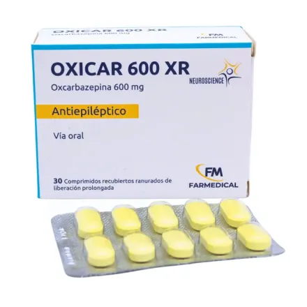 Oxicar XR 600 mg Oxcarbazepina