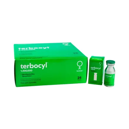Terbocyl 1,200,000 Set Vial+ Diluyente x Caja