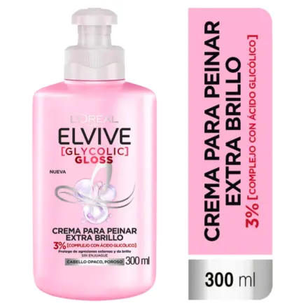 Elvive Crema Para Peinar Glycolic Gloss x 300 ml