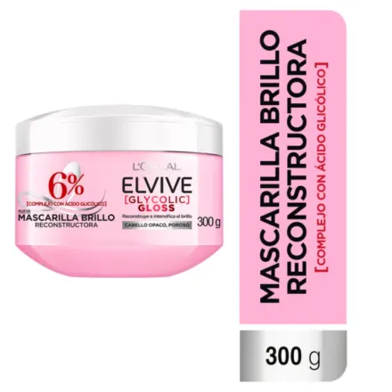 Elvive Mascarilla Para Cabello Glycolic Gloss x 300 g