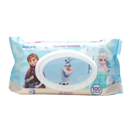 Dulco Toallitas Humedas Frozen x Paq <100>