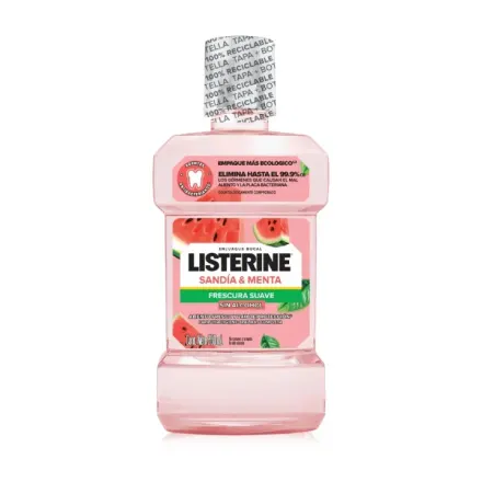 Listerine Sandia Y Menta Frescura Suave Sin Alcohol x 250 ml