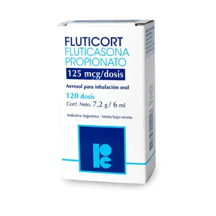 Fluticort 125 mcg Aerosol x 120 Dosis Fluticosona Propionato