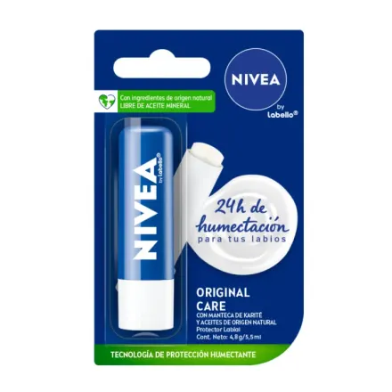 Nivea Lipcare Original Care Azul x 4.8 g Balsamo Labial