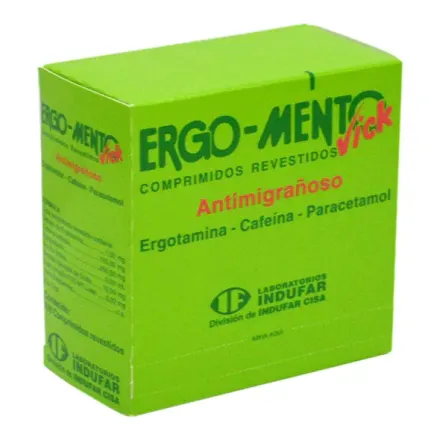 Ergo Mento Vick Ergotamina / Cafeina / Paracetamol
