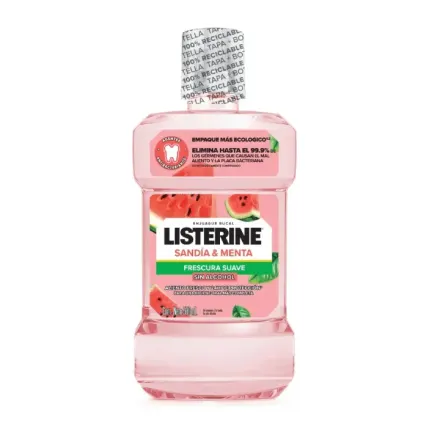 Listerine Sandia Y Menta Frescura Suave Sin Alcohol x 500 ml