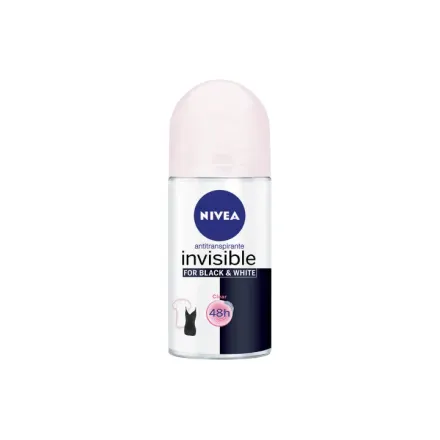 Nivea Invisible Black & White Clear Roll On x 50 ml