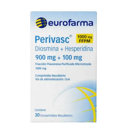 Perivasc 900 mg / 100 mg Diosmina / Hesperidina