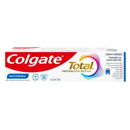 Colgate Crema Dental Total Blanqueadora Whitening x 150 ml