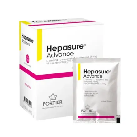 Hepasure Advance L Ornitina / L Aspartato / Silimarina / Cloruro De Colina