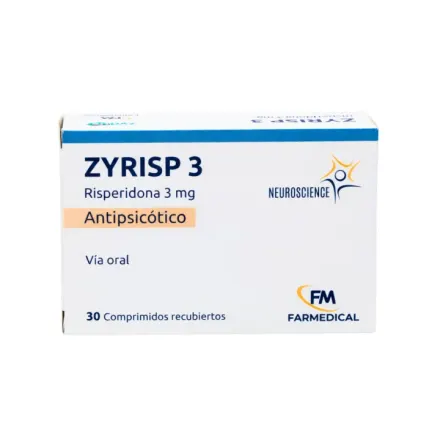Zyrisp 3 mg Risperidona "Sirisp" "Zirisp"