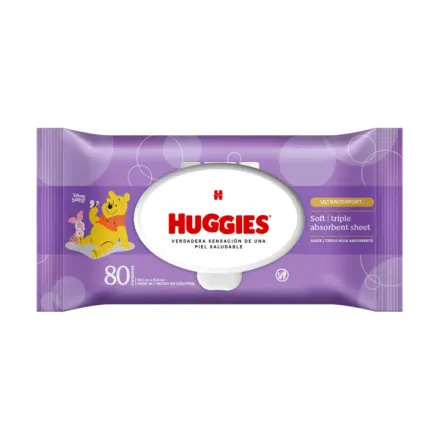 Huggies Toallitas Humedas Ultra Confort x Paq (80)